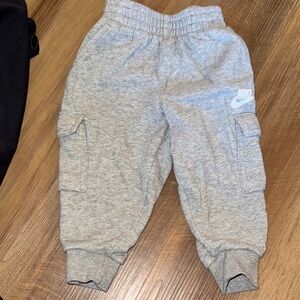 Nike Kids Light Gray Cargo Joggers